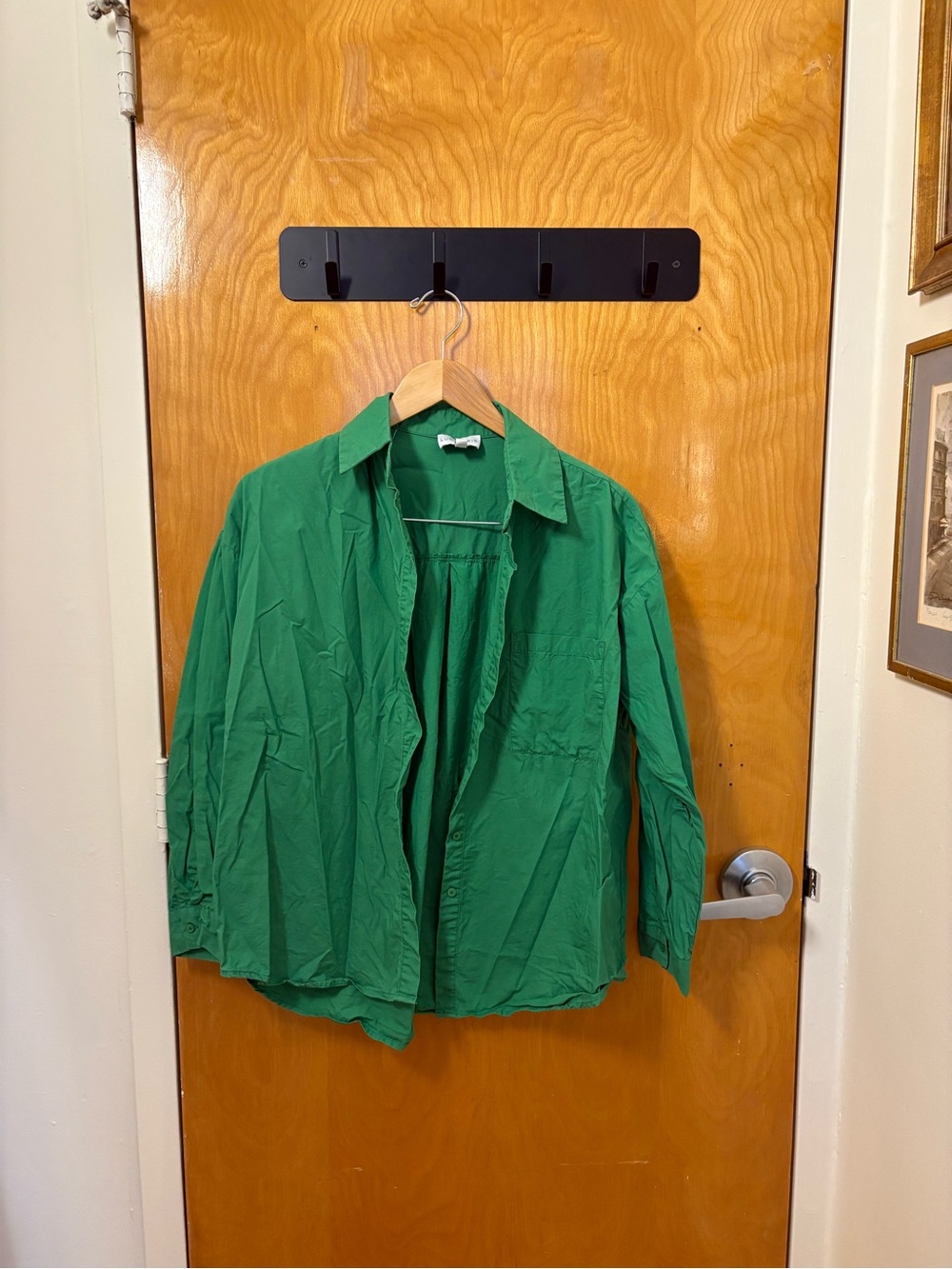 Lucy Paris Emerald Green Button-Down Shirt